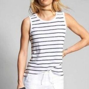 Athleta 100% Linen Sleeveless Shirt Size Medium